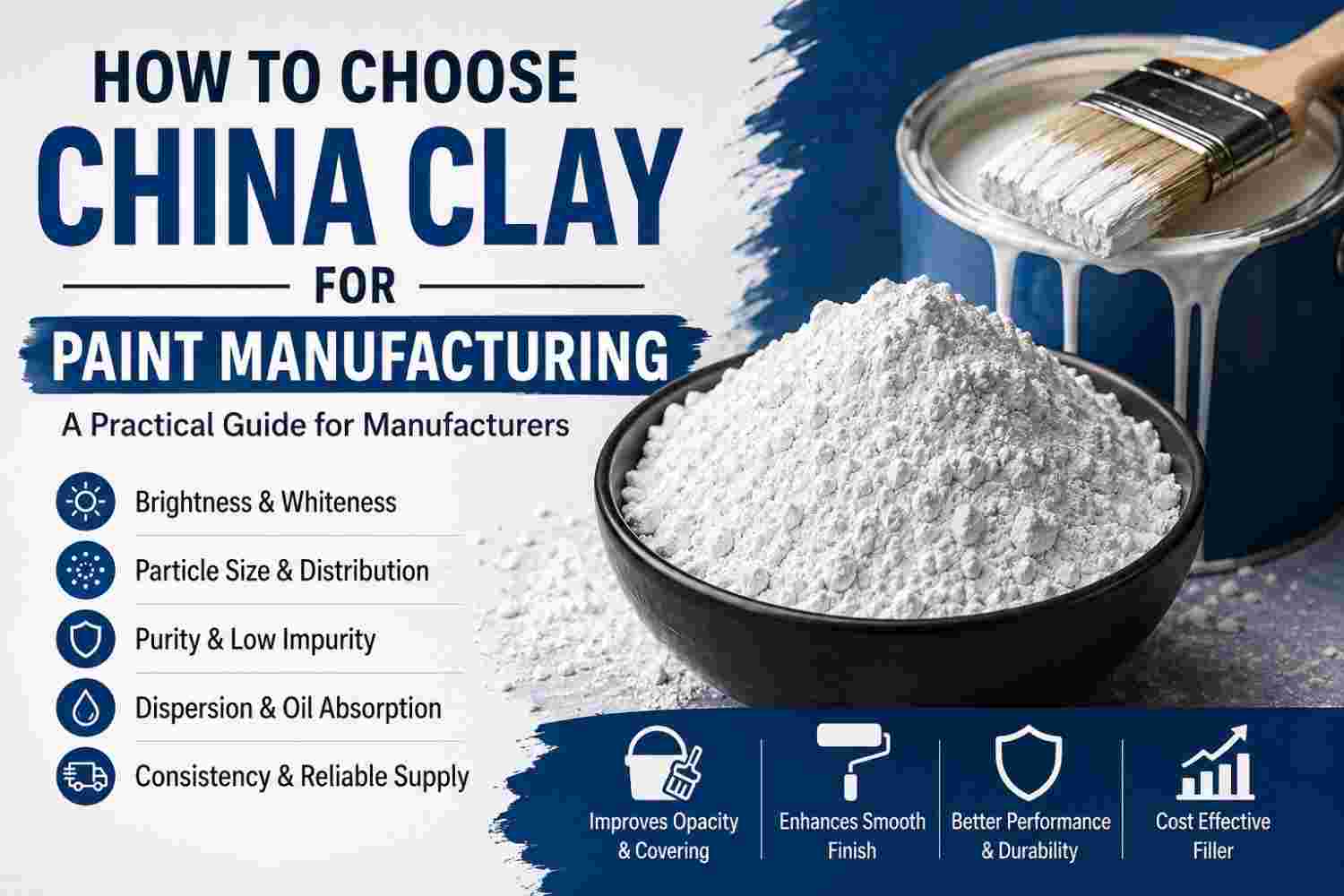 How to Choose China Clay for Paint Manufacturing: A Practical Guide